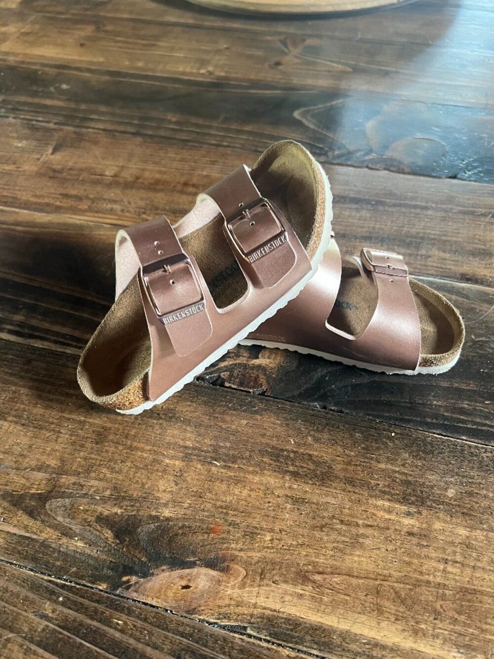 Rose Gold Color Birkenstock 28